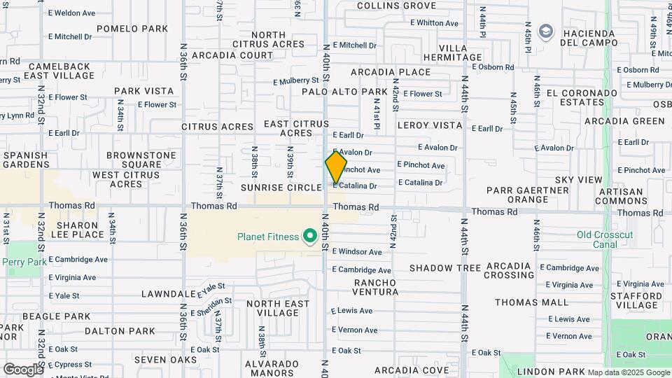 4009 E Catalina Dr Map and Location Details