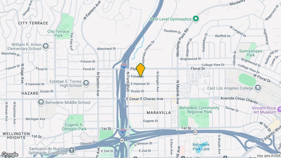4556 Fisher St Map and Location Details
