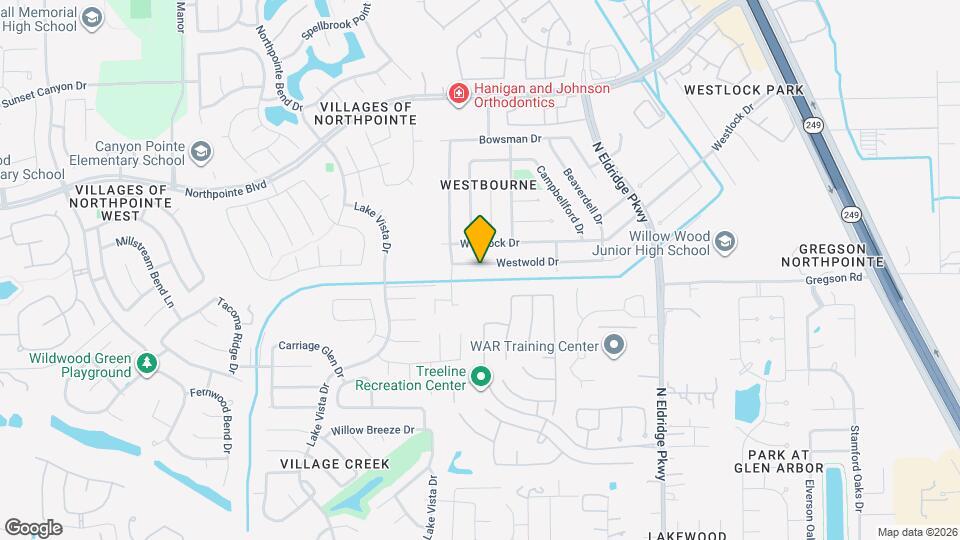 12411 Westwold Dr Map and Location Details