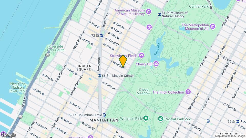 18 W 69th St Mapa y Detalles de la Ubicación