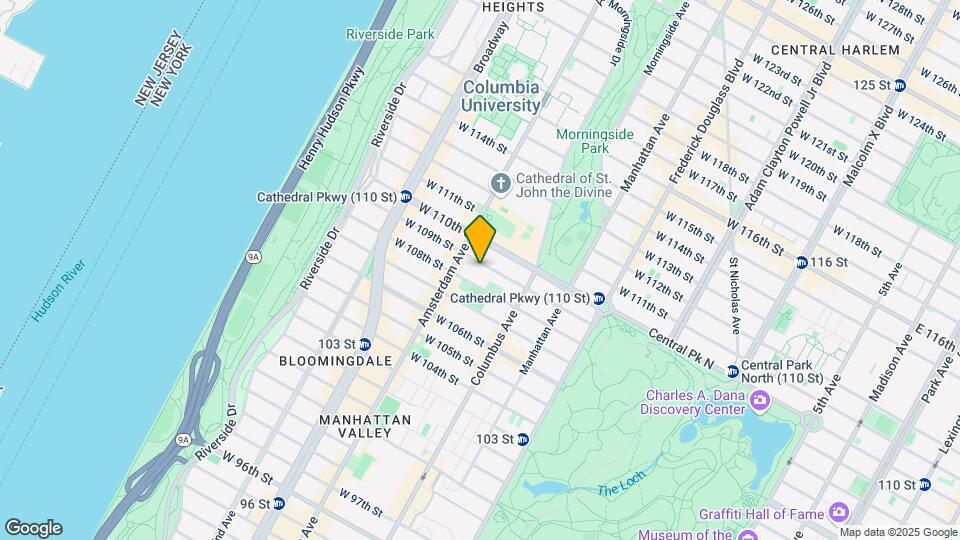 136 W 109th St Map and Location Details