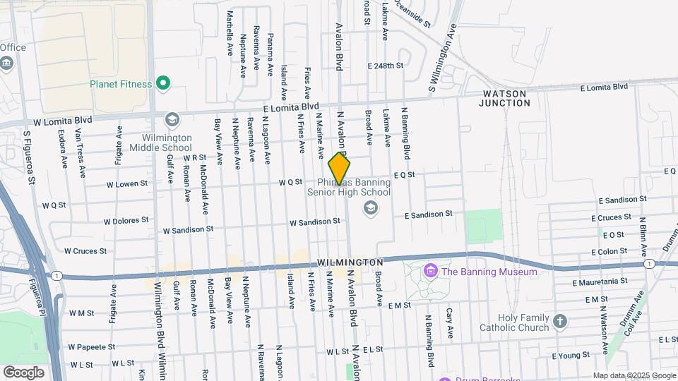 1551 N Avalon Blvd Map and Location Details