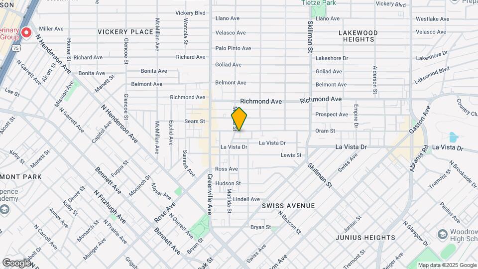 5808 Oram St Mapa y Detalles de la Ubicación