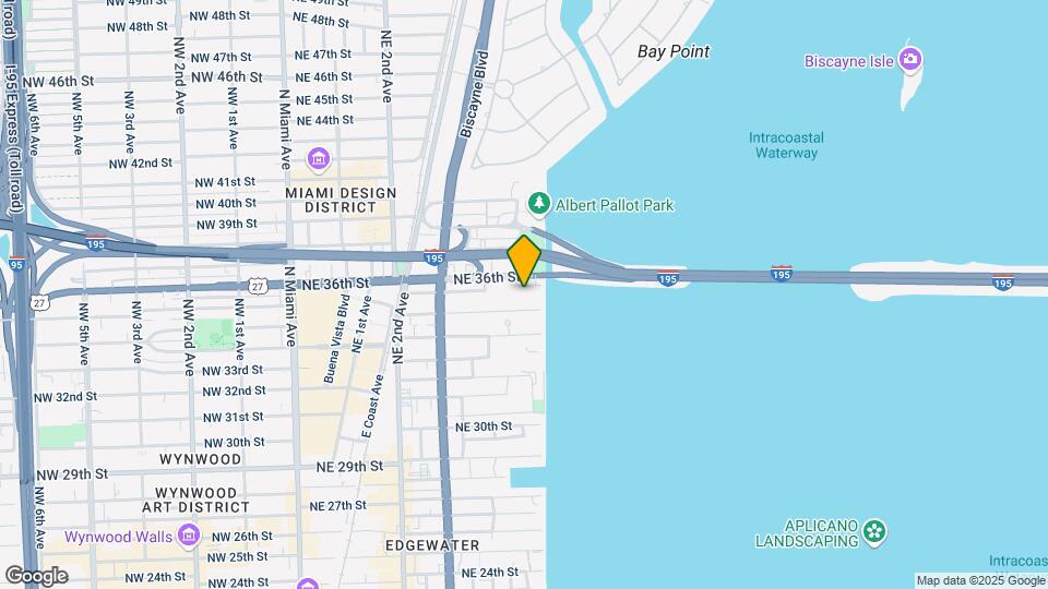 600 NE 36th St Map and Location Details