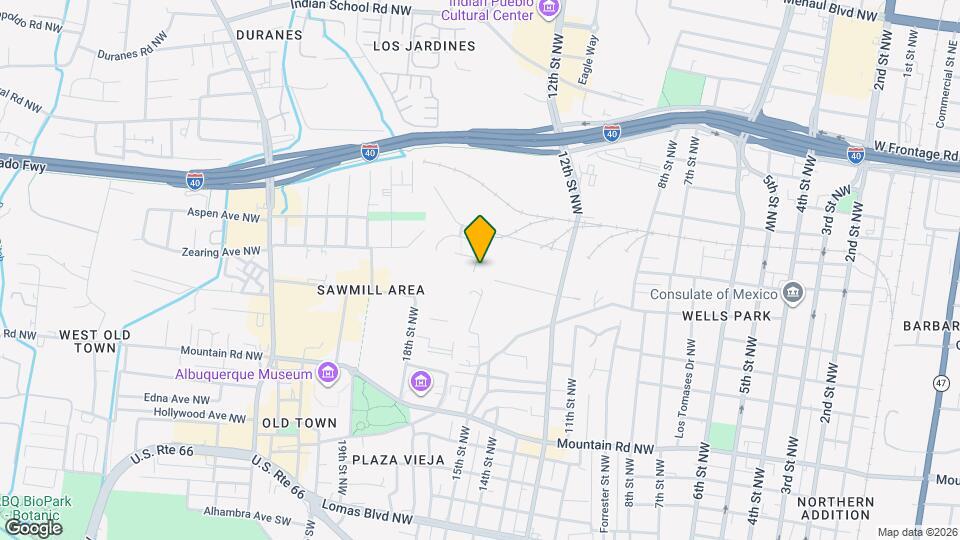 1408 Lumberton Dr NW Map and Location Details