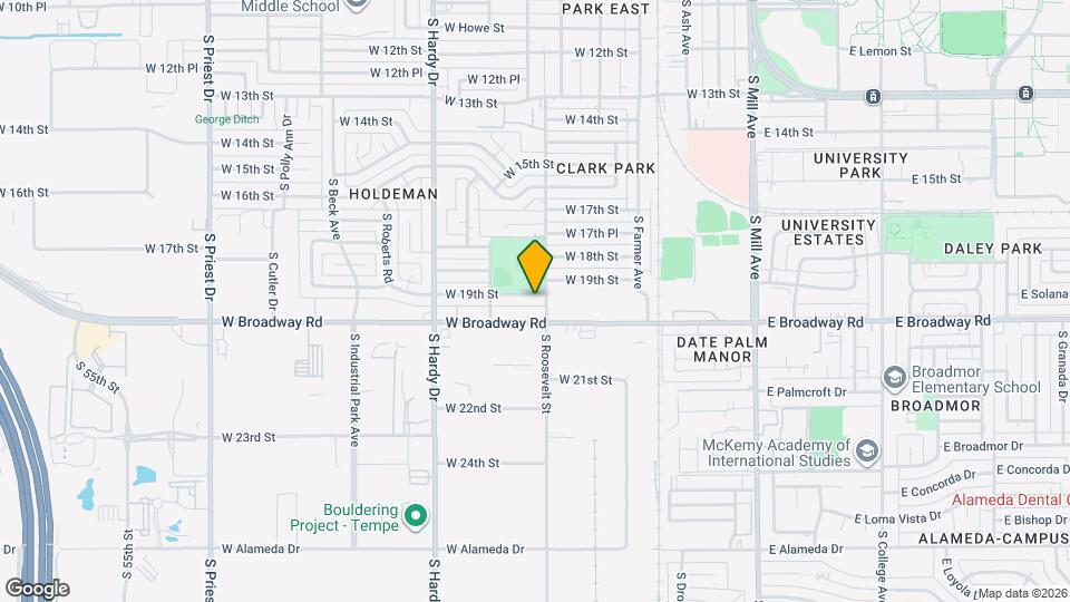 The Place of Tempe Mapa y Detalles de la Ubicación