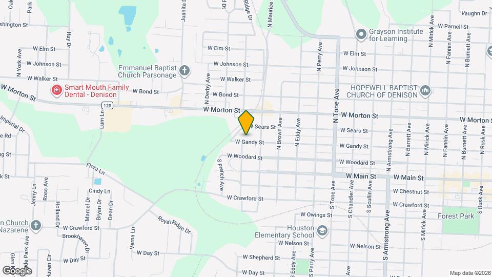 1527 W Gandy St Map and Location Details
