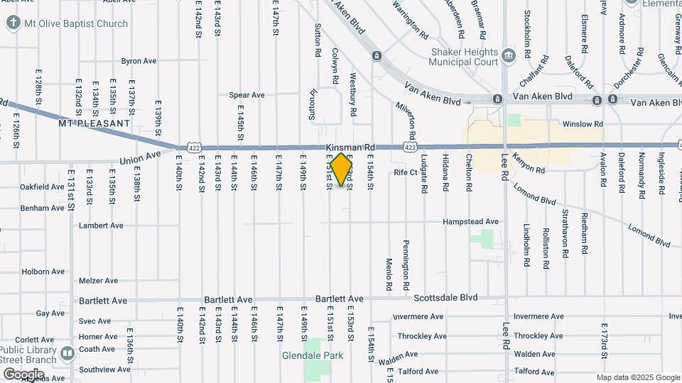 3568 E 153rd St Map and Location Details