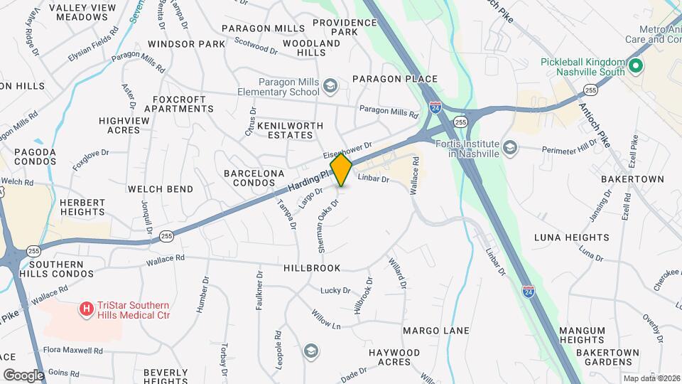 4904 Sherman Oaks Dr, Unit A Mapa y Detalles de la Ubicación