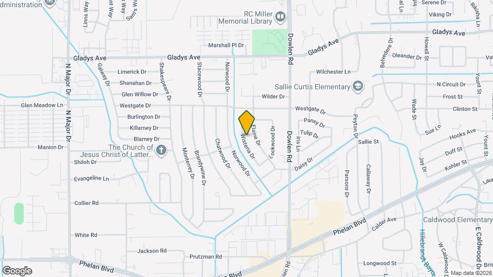 1020 Wisteria Dr Mapa y Detalles de la Ubicación