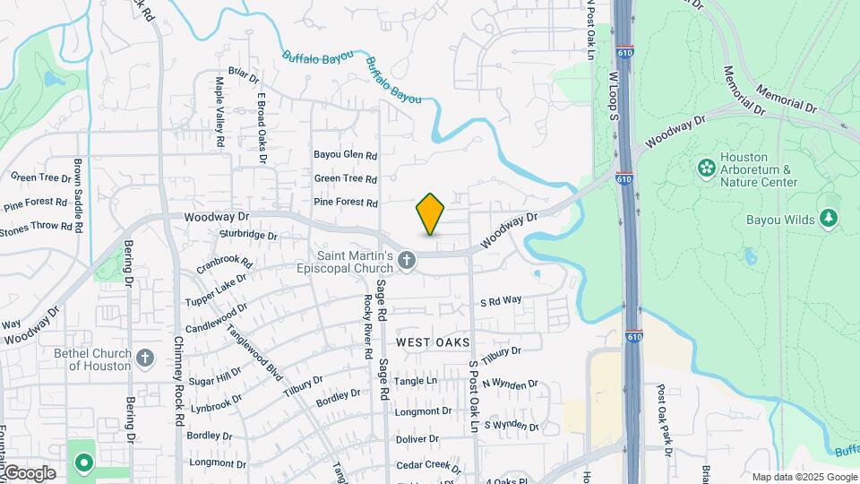 5050 Woodway Dr Map and Location Details