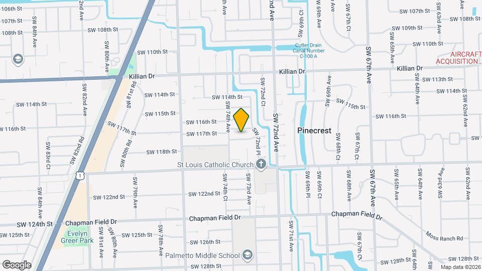 7361 SW 117th Terrace Map and Location Details