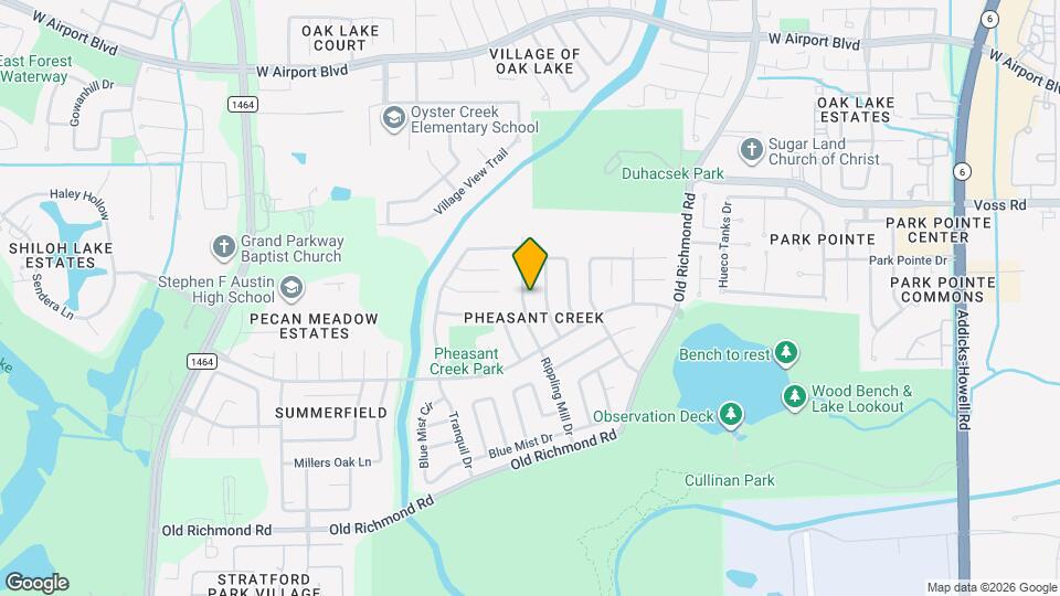 16731 Rippling Mill Dr Map and Location Details