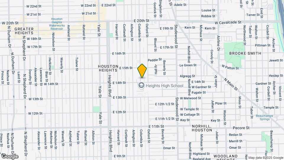 1406 Columbia St Map and Location Details
