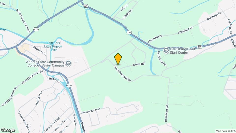 1729 Harrisburg Mill Rd Map and Location Details