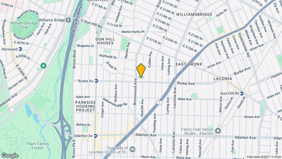 915 Burke Ave Map and Location Details