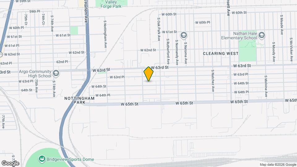 6840 W 64th St Map and Location Details
