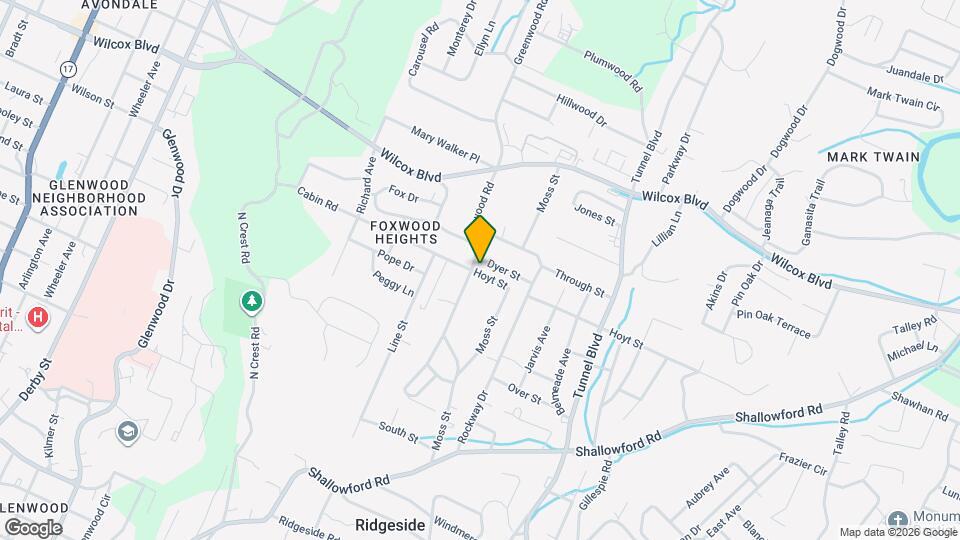 1202 Greenwood Rd Map and Location Details