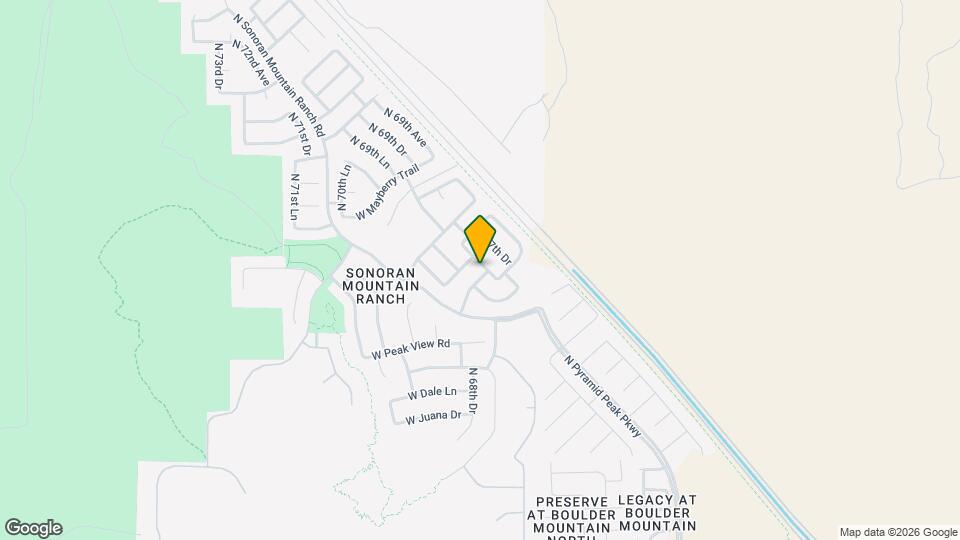 6808 W Ridgeline Rd Map and Location Details