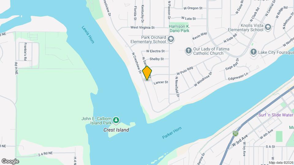 325 N Crestview Dr Map and Location Details