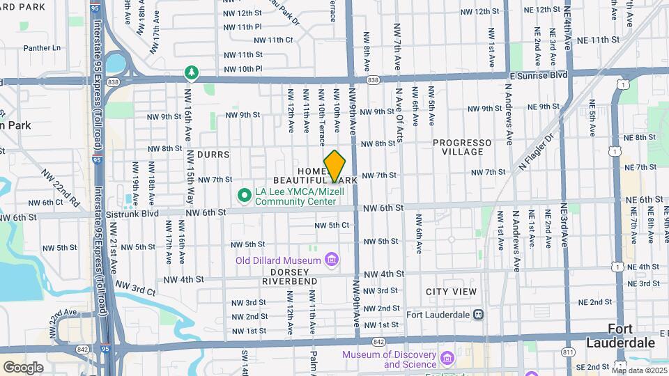 627-629 NW 10th Ave Map and Location Details