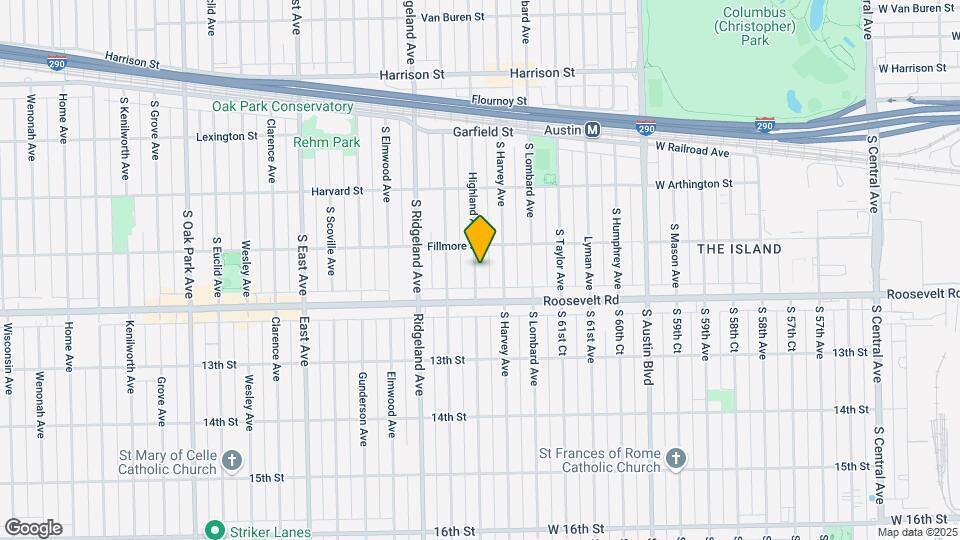 1170 Highland Ave Map and Location Details