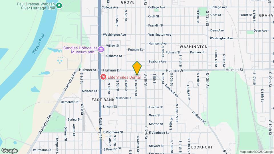1724 S Center St, Unit A Map and Location Details