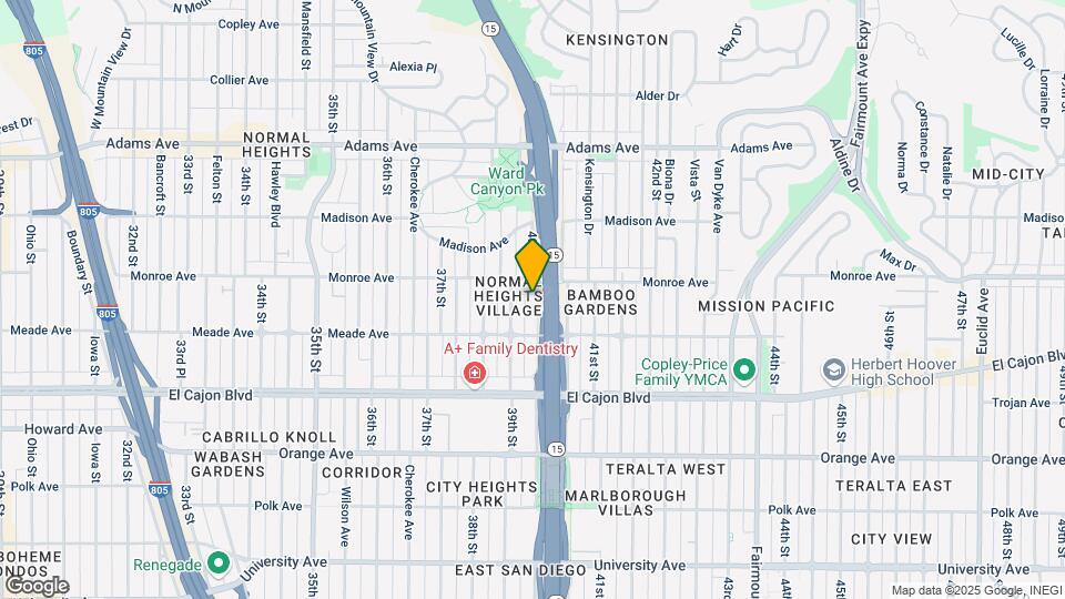 4458 40th St Map and Location Details