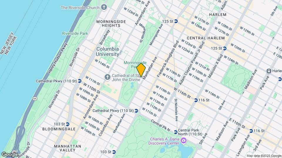 350 W 115th St Map and Location Details