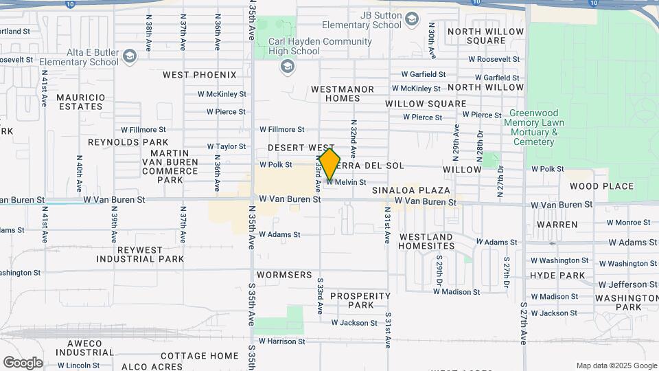 3221 W Melvin St Map and Location Details