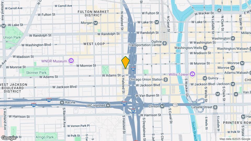 111 S Halsted St Map and Location Details