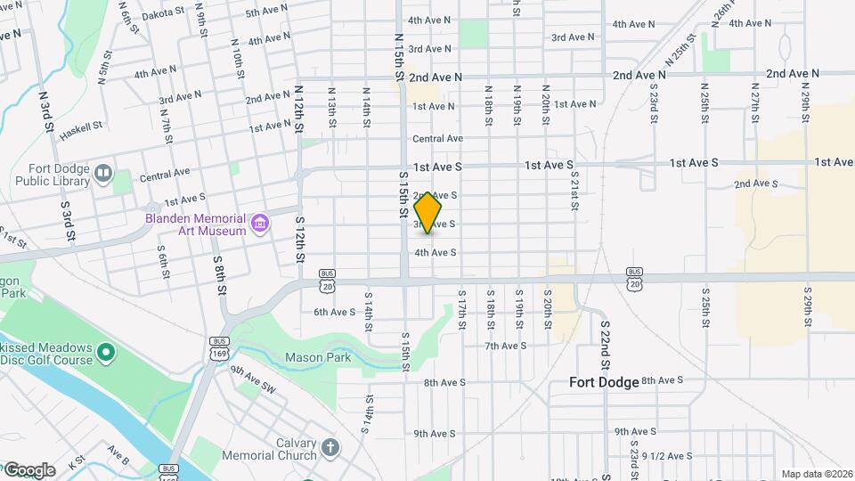 316 S 16th St Map and Location Details
