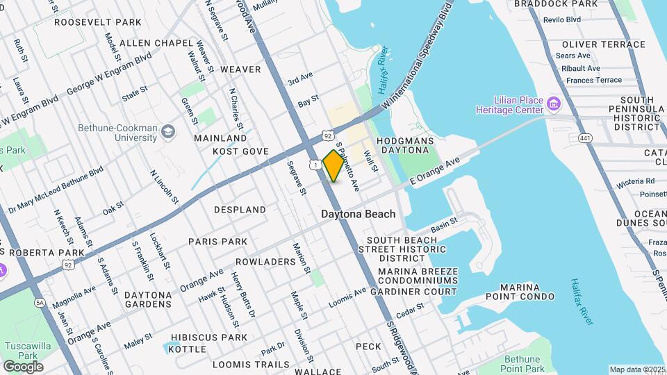 Legacy Daytona Multifamily Map and Location Details
