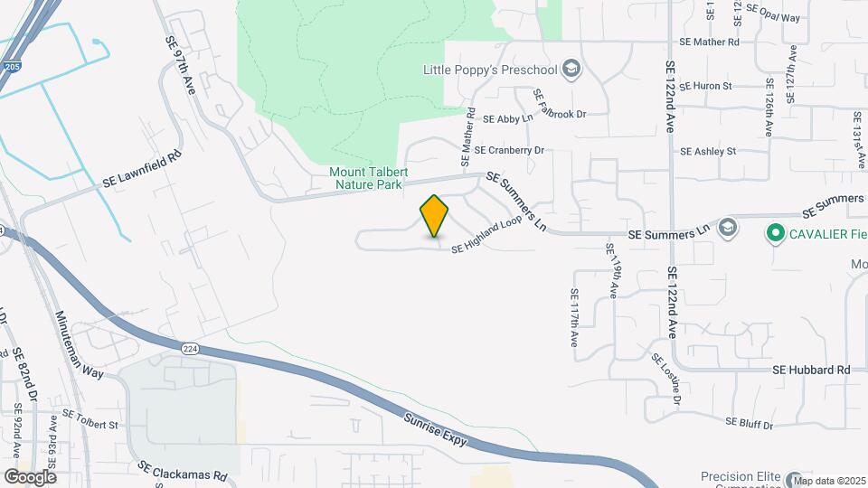 11461 SE Highland Loop Map and Location Details