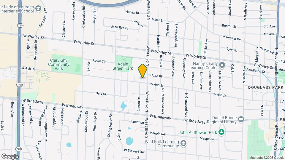 1005 W Ash St Map and Location Details