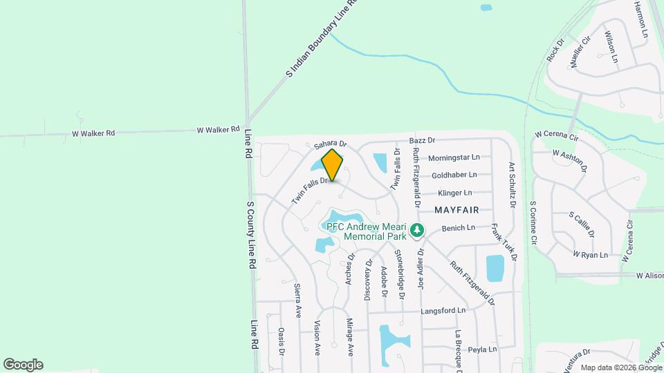 6816 Twin Falls Dr Map and Location Details