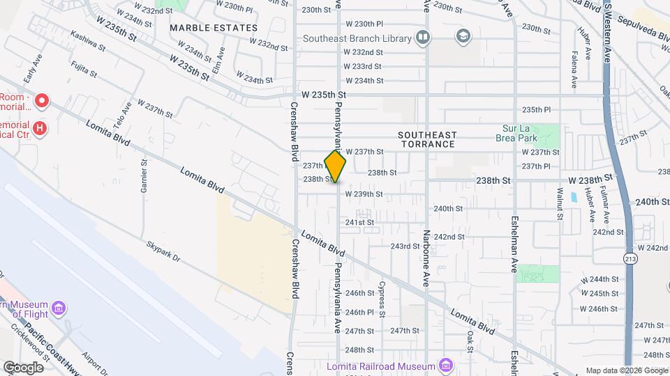 23819 Pennsylvania Ave Map and Location Details