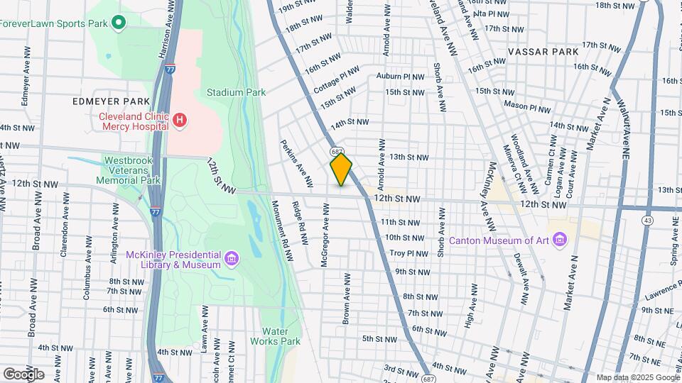 1323 12th St NW Map and Location Details