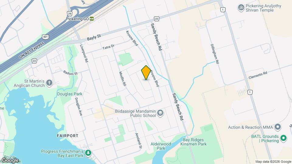 830 Zator Ave Map and Location Details