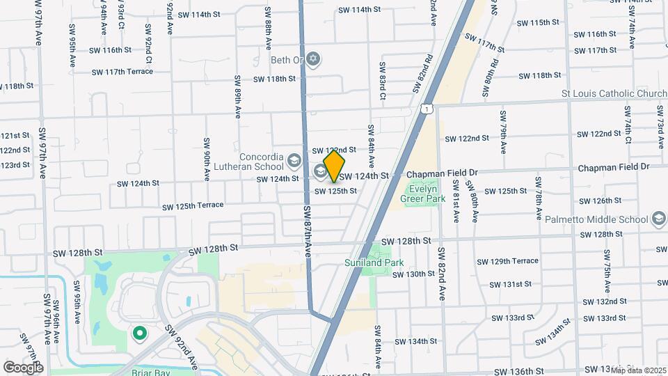8575 SW 125th St Mapa y Detalles de la Ubicación