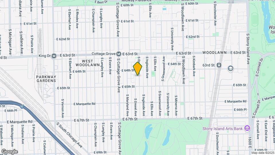 6422 S Drexel Ave Map and Location Details