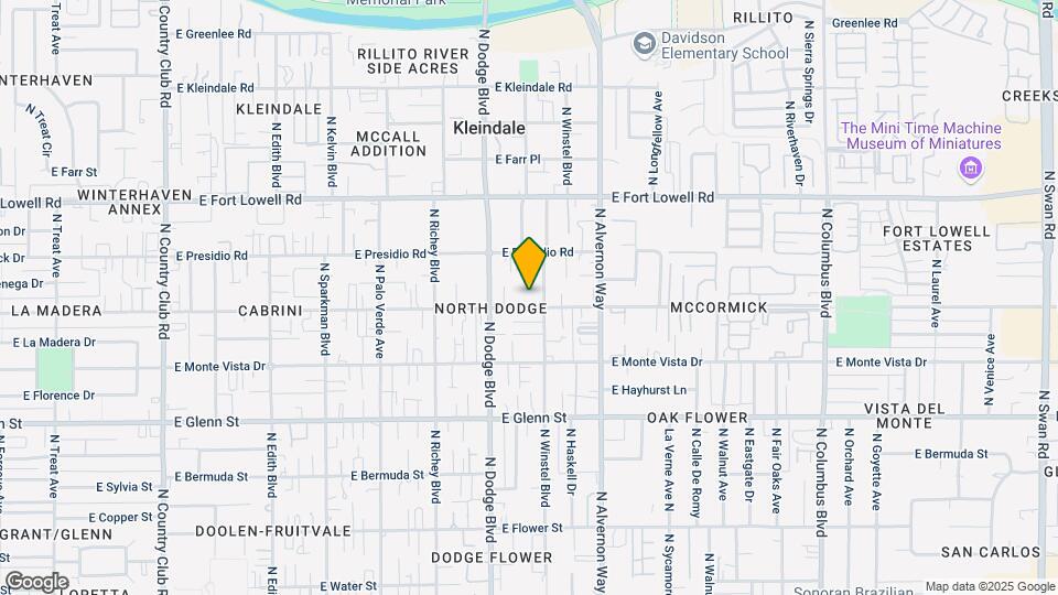 3743 E Blacklidge Dr Map and Location Details