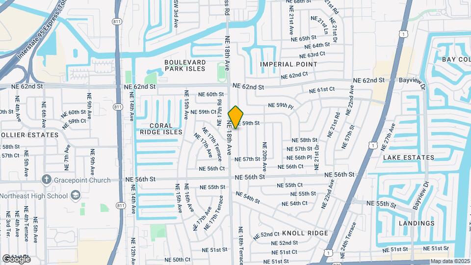 5801 NE 18th Terrace Map and Location Details