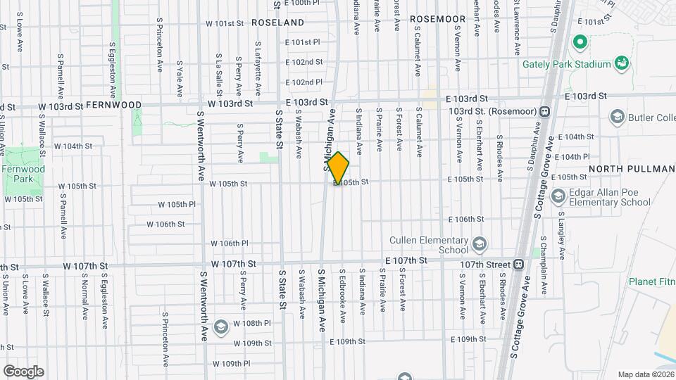 10506 S Edbrooke Ave Map and Location Details