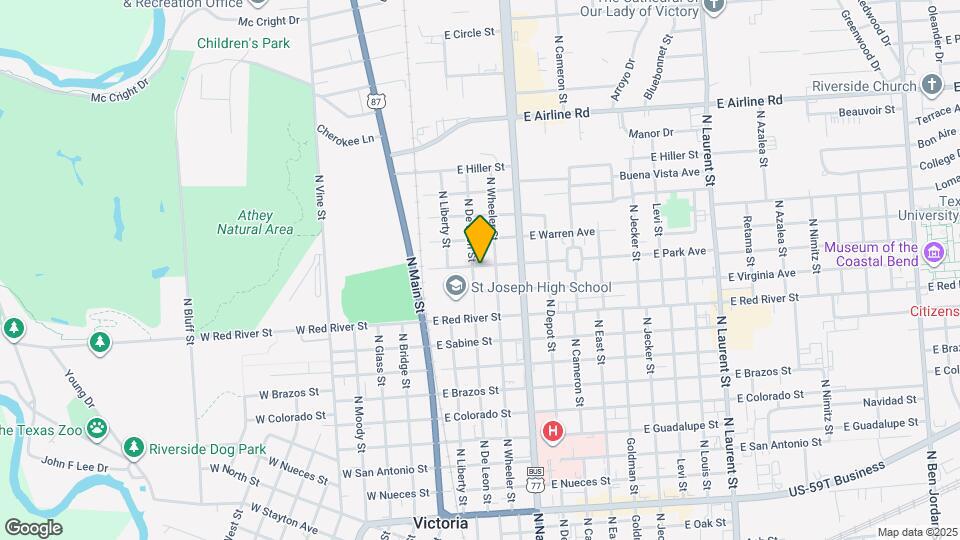 301 E Park Ave Map and Location Details