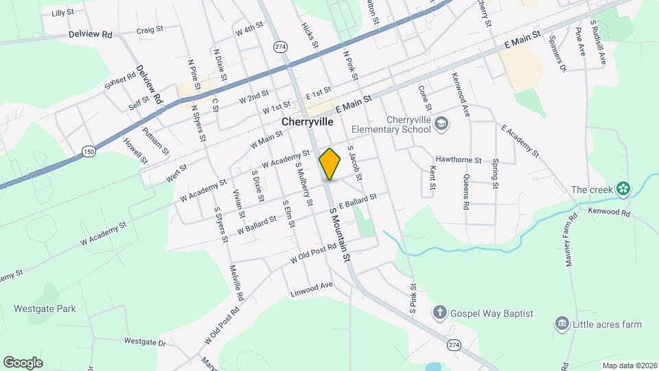 301 S Mountain St Map and Location Details