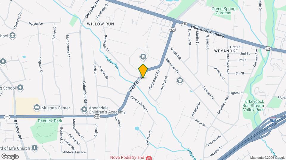 6569 Braddock Rd Map and Location Details