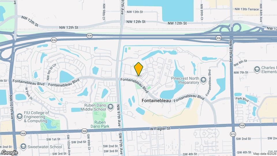 9501 Fontainebleau Blvd Map and Location Details