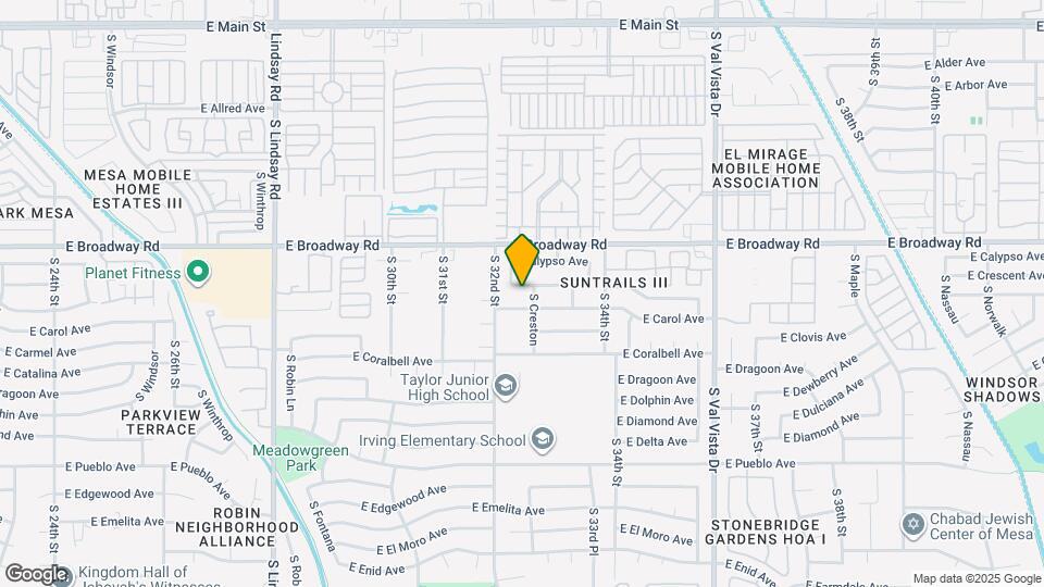 3221 E Crescent Ave Map and Location Details