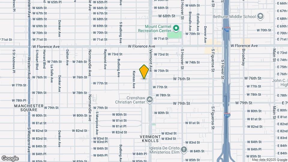 1021 W 77th St Map and Location Details